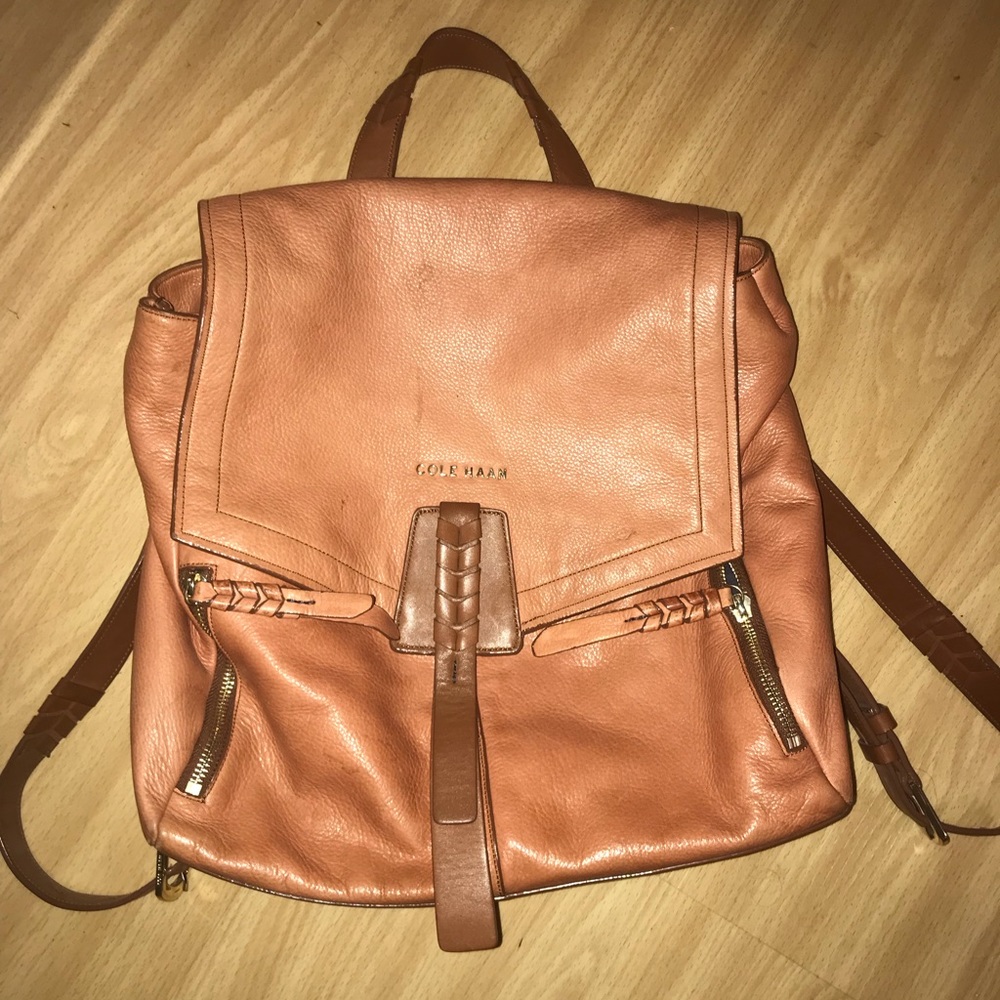 Cole Haan leather backpack